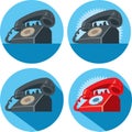 Ringing Phone icon Royalty Free Stock Photo