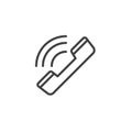 Ringing phone line icon