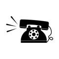 ringing phone logo vector Royalty Free Stock Photo