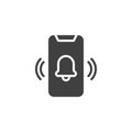 Ringing smartphone vector icon