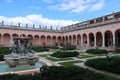 Ringling museum historic building and fountain Royalty Free Stock Photo