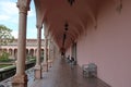 Ringling museum historic building and plants. Royalty Free Stock Photo