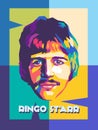 Ringo Starr vector portrait illustration Royalty Free Stock Photo