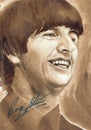 Ringo Starr was an singer, musician and member of the band The Beatles Royalty Free Stock Photo