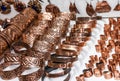 Rings, earrings and pendents. Traditional souvenirs