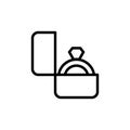 Rings, marriage, suggestion icon. Simple line, outline vector elements of marriage icons for ui and ux, website or mobile