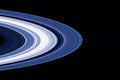 Rings of Saturn on a dark background. Elements of this image furnished by NASA