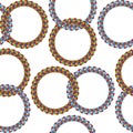 Rings seamless pattern Royalty Free Stock Photo