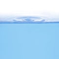 Rings on water isolated Royalty Free Stock Photo