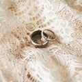 These rings will unify our hearts forever Royalty Free Stock Photo