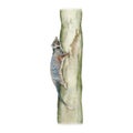 Ringtail possum on eucalyptus gum tree. Australian native marsupial nocturnal animal. Watercolor illustration isolated on white Royalty Free Stock Photo