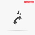 Ringtone flat vector icon