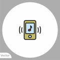 Ringtone vector icon sign symbol