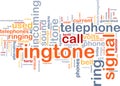 Ringtone word cloud Royalty Free Stock Photo