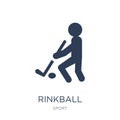 rinkball icon. Trendy flat vector rinkball icon on white background from sport collection