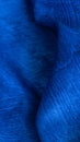 rinkled blue cotton fabric with visible texture Royalty Free Stock Photo