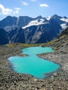 Rinnen Lake in the Stubai Alps Royalty Free Stock Photo
