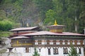 Rinpung Dzong. Large Drukpa Kagyu Buddhist monastery and fortress. Paro. Partial view. Paro Royalty Free Stock Photo