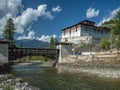 Rinpung Dzong - Paro in the Kingdom of Bhutan Royalty Free Stock Photo