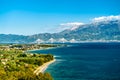 Rio-Antirrio bridge across the Gulf of Corinth in Greece