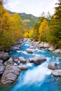 Rio Ara river Bujaruelo in Valle de Ordesa valley Pyrenees Huesca Royalty Free Stock Photo