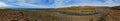 Rio Barrancoso confluence to Lago Strobel panorama Royalty Free Stock Photo