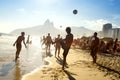 Rio Beach Football Brazilians Playing Altinho Royalty Free Stock Photo