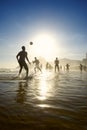 Rio Beach Football Brazilians Playing Altinho Royalty Free Stock Photo