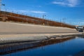 Rio bravo natural border in Juarez Chihuahua