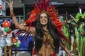 Preparatory rehearsal for Carnival 2024 at Sambodromo, Grande Rio samba school