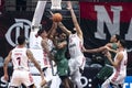 Rio, Brazil - november 29, 2022, Faverani of Flamengo battles with Harris of Cerrado during the men New Brazilian Basketball NBB Royalty Free Stock Photo