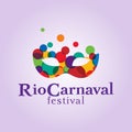 Rio carnaval logo. Carnival festival