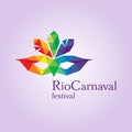 Rio carnaval logo. Carnival festival