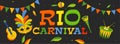 Rio Carnival header or banner design.