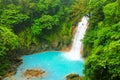 Rio Celeste waterfall in Costa Rica