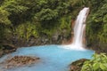 Rio Celeste Waterfall, Costa Rica Royalty Free Stock Photo