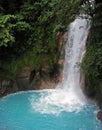 Rio Celeste Waterfall in Tenorio Volcano National Park in Costa Rica