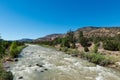 Rio Chama near AbiquiÃÂº, New Mexico. Royalty Free Stock Photo