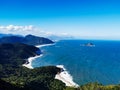 Rio coastline from Pedra de Telegrafo Royalty Free Stock Photo