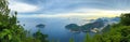 Rio De Janeiro Amazing View, SugarLoaf Mountain, Evening Clouds, Sunset. Copacabana Beach, Coastline And Rainforest Hills Royalty Free Stock Photo