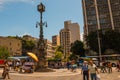 Rio de Janeiro, Brasil: architetural details building streets of Downtown at Carioca Subway in Rio de Janeiro