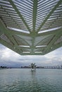 Entrance hall of Museum of Tomorrow detail, Museu do Amanha