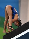 Diving in the Olympic Games 2016 Royalty Free Stock Photo