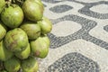 Rio de Janeiro Brazil Coconuts Ipanema Sidewalk