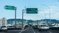 POV traffic on the Linha Vermelha highway in Rio de Janeiro, Brazil