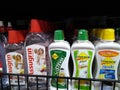 RIO DE JANEIRO, BRAZIL - DECEMBER 27, 2019: Variety of artificial sweeteners on the supermarket shelf
