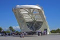 View of entrance of Museum of Tomorrow, Museu do Amanha, Rio de Janeiro