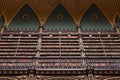 Beautiful Decorated Shelves Full of Antique Books Royalty Free Stock Photo