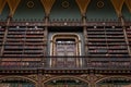 Beautiful Decorated Shelves Full of Antique Books Royalty Free Stock Photo