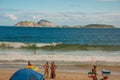 Rio de Janeiro, Brazil: Ipanema beach. Beautiful and popular beach among Brazilians and tourists